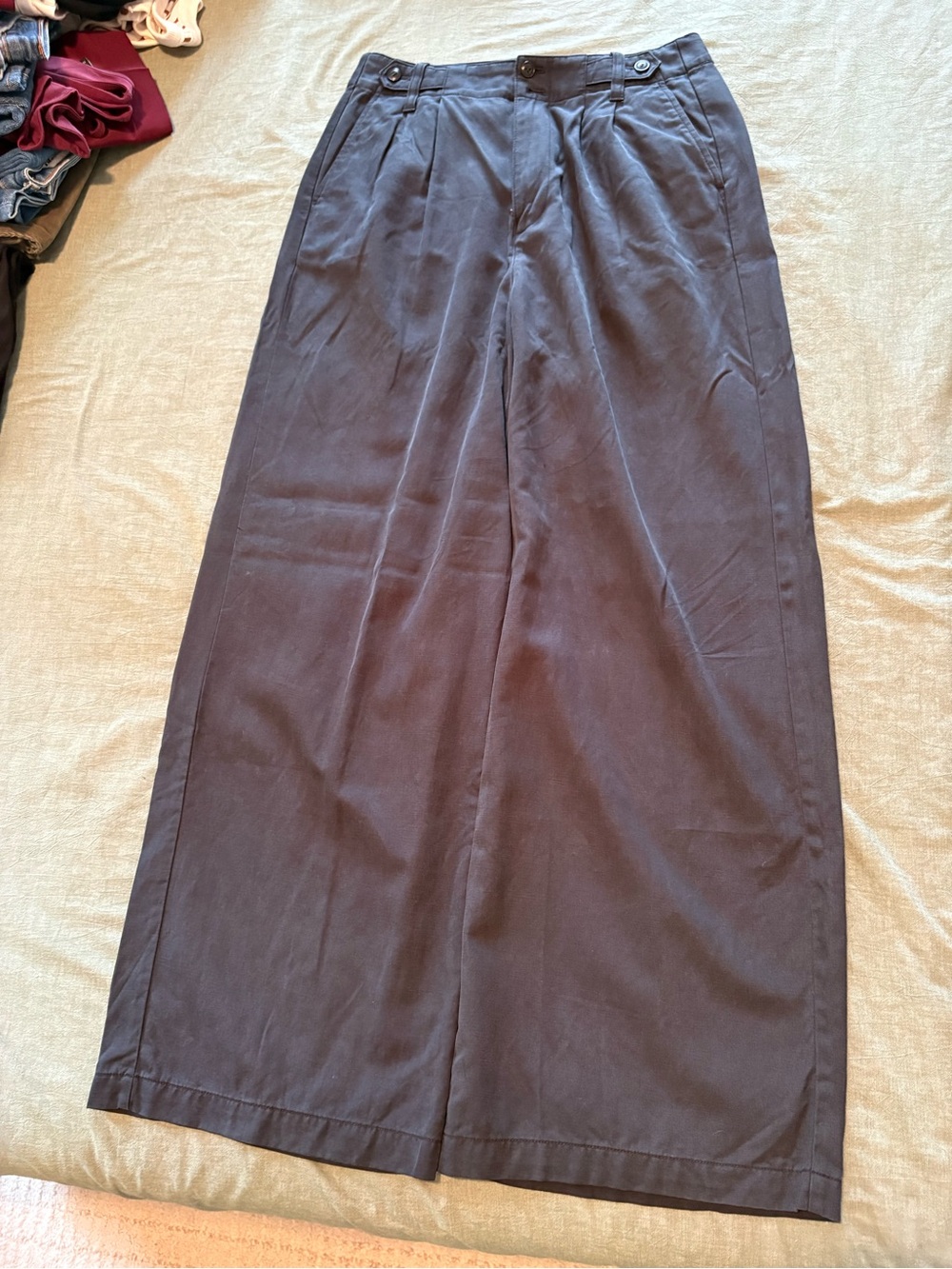 Madewell Harlowe Wide Leg black trousers